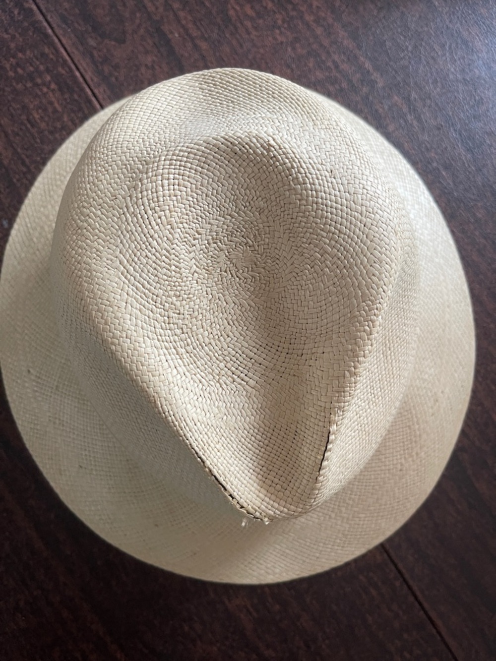 Adam Natural Straw Fedora Hat *flaw